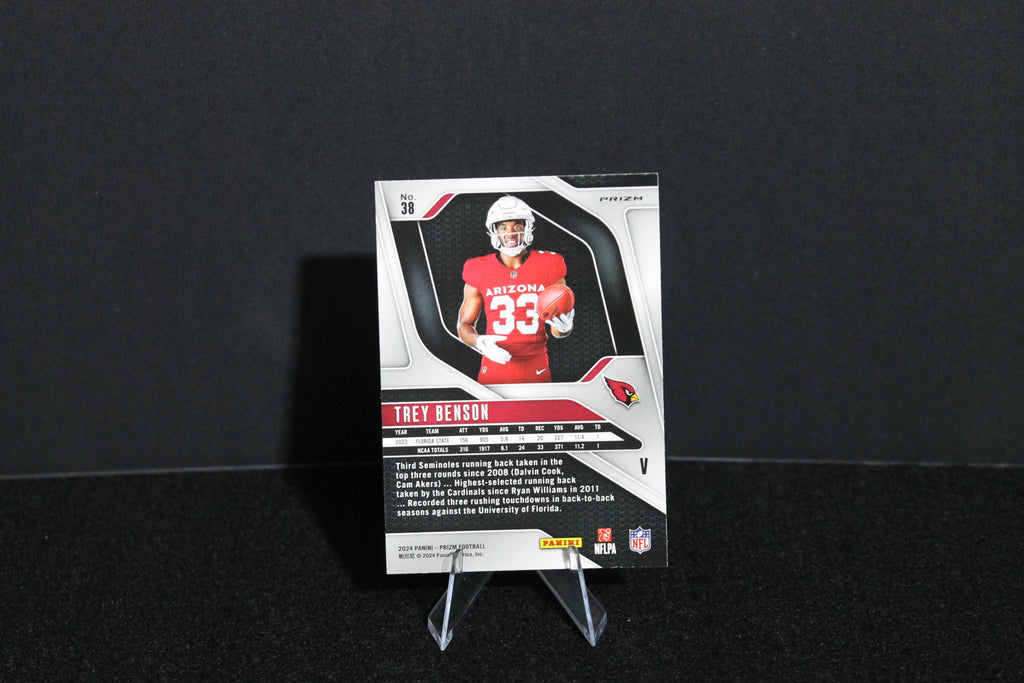 Trey Benson - 2024 Panini Prizm - Silver Prizm - Rookie Variation
