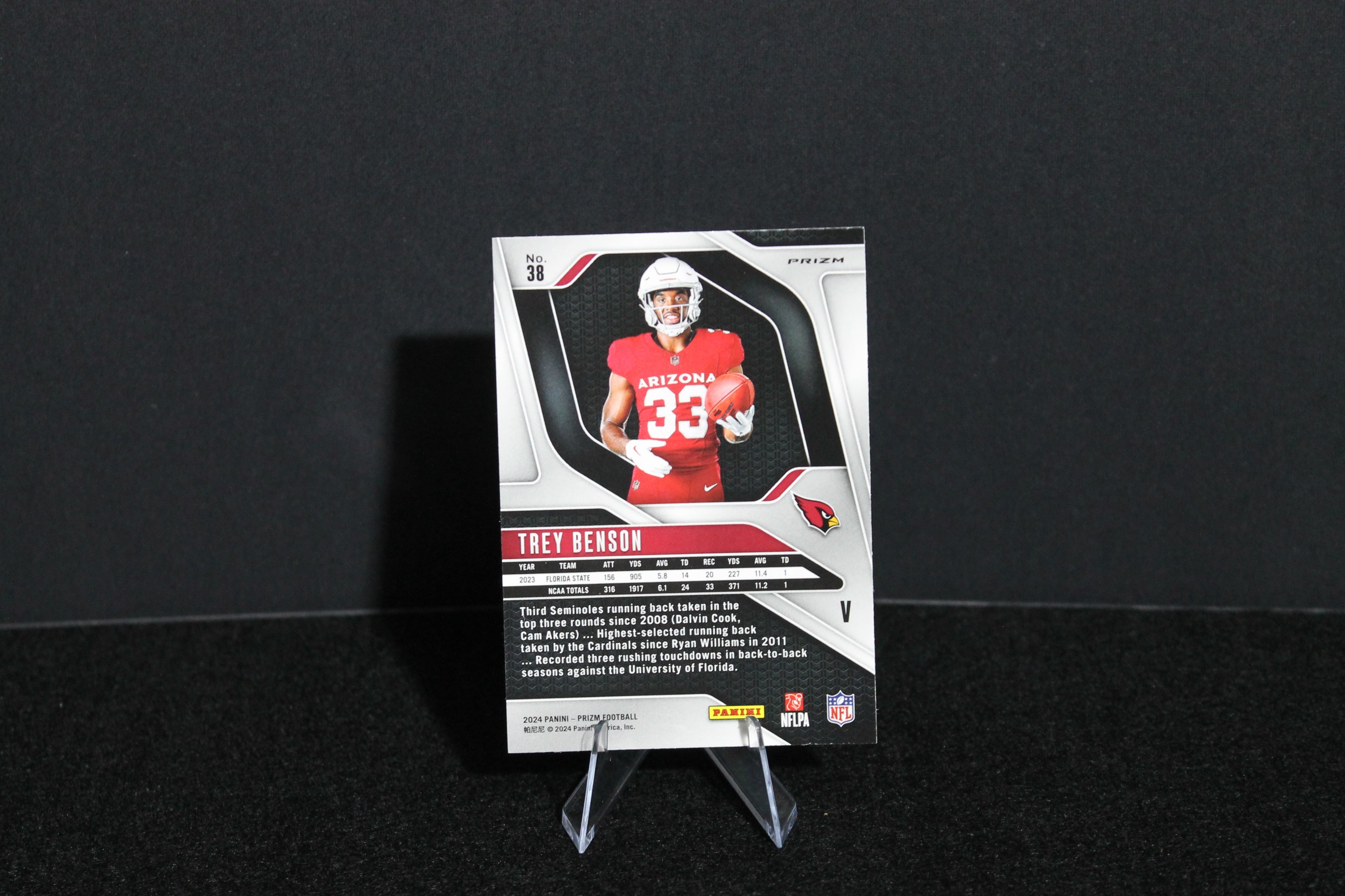 Trey Benson - 2024 Panini Prizm - Silver Prizm - Rookie Variation