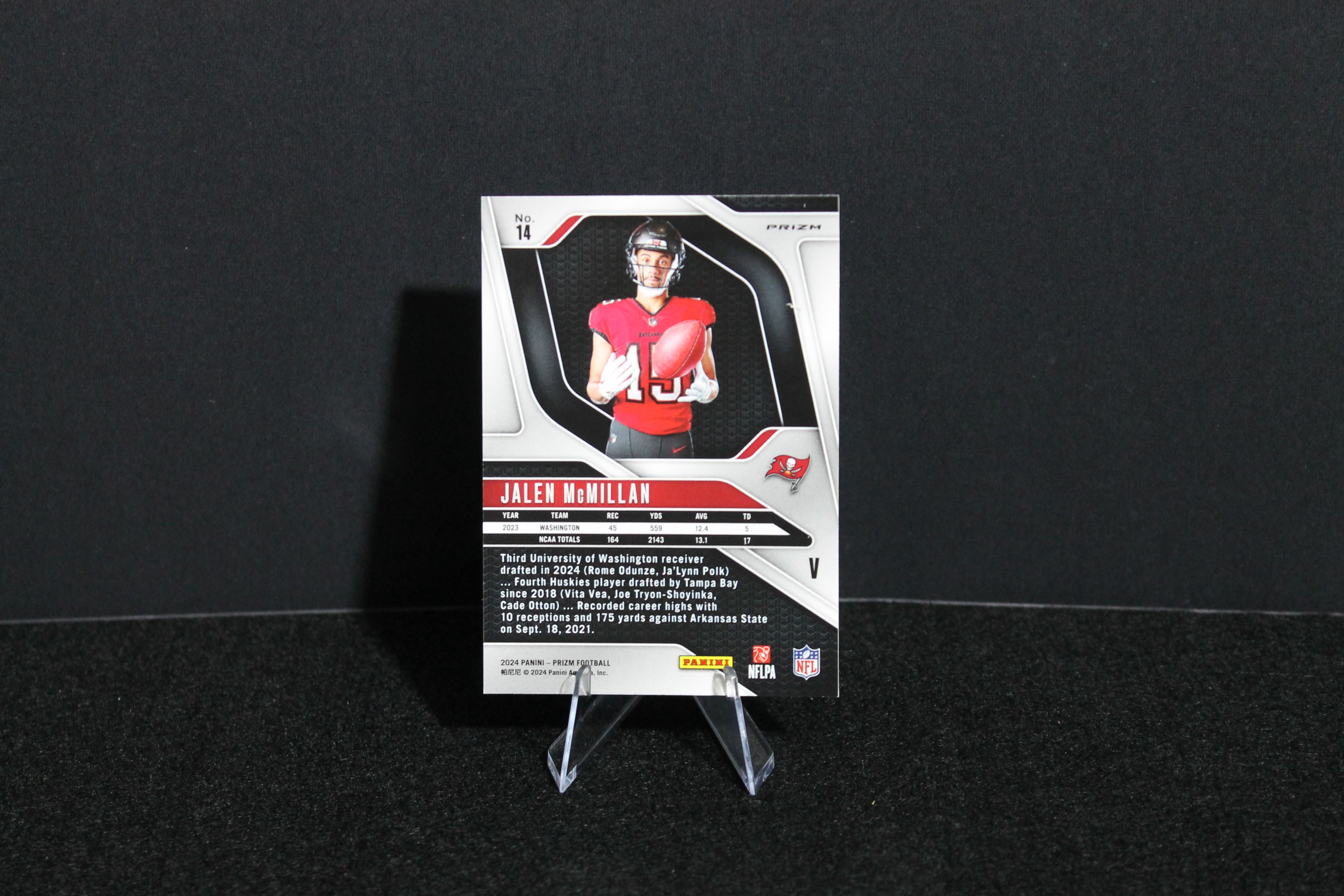 Jalen McMillan - 2024 Panini Prizm - Silver Prizm - Rookie Variation