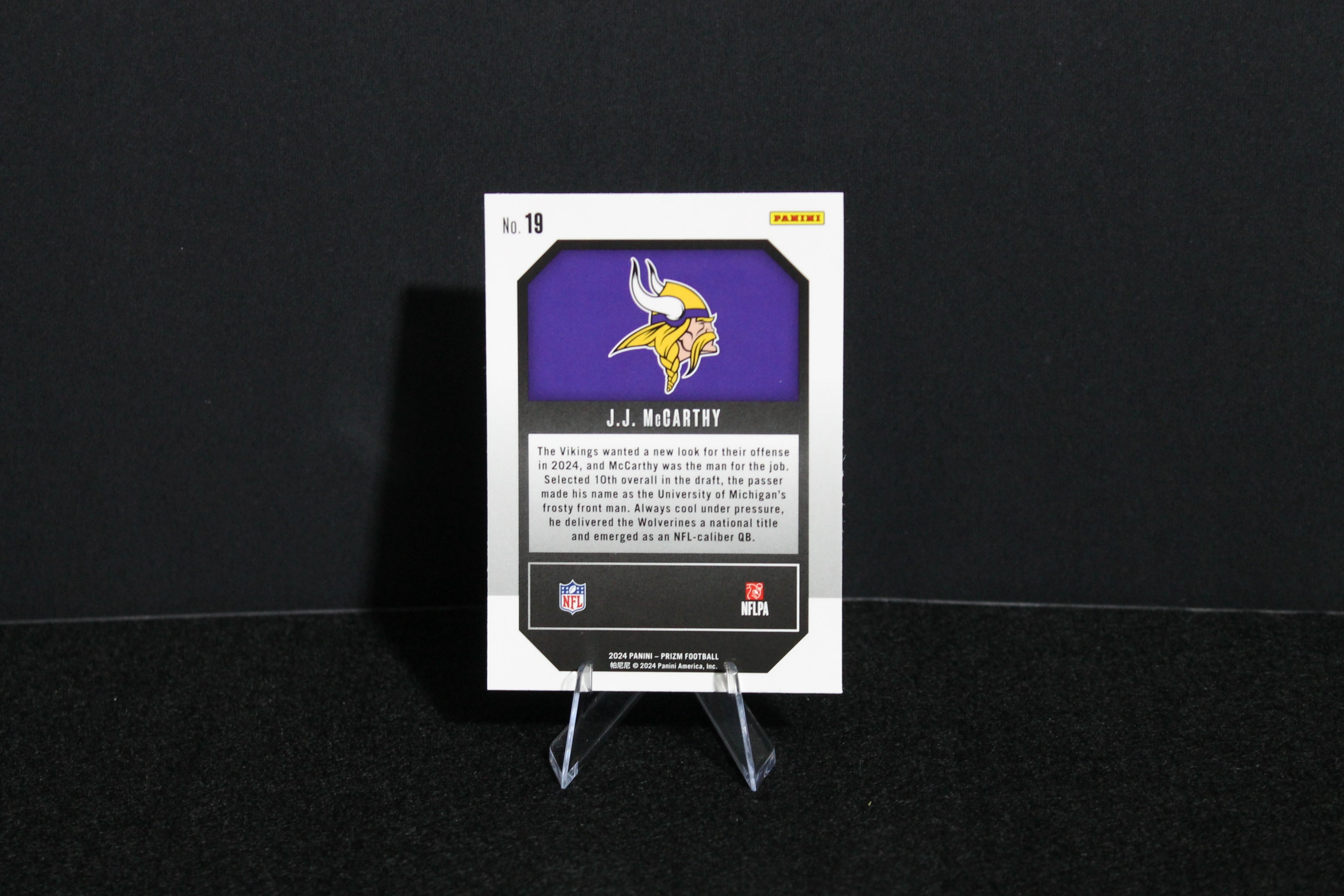 J.J. McMarthy - 2024 Panini Prizm - Emergent - Rookie