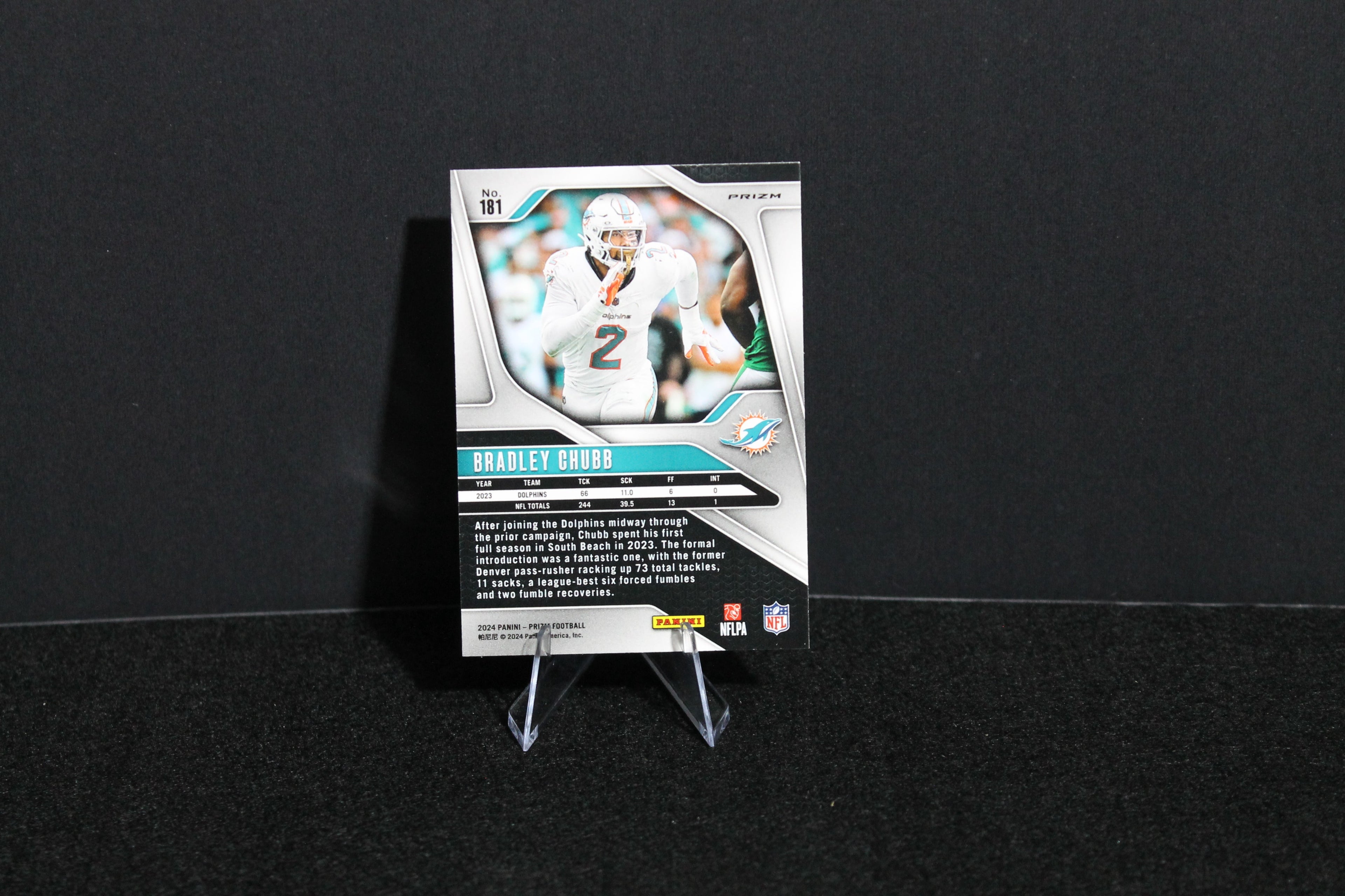 Bradley Chubb - 2024 Panini Prizm - Black & White Checker