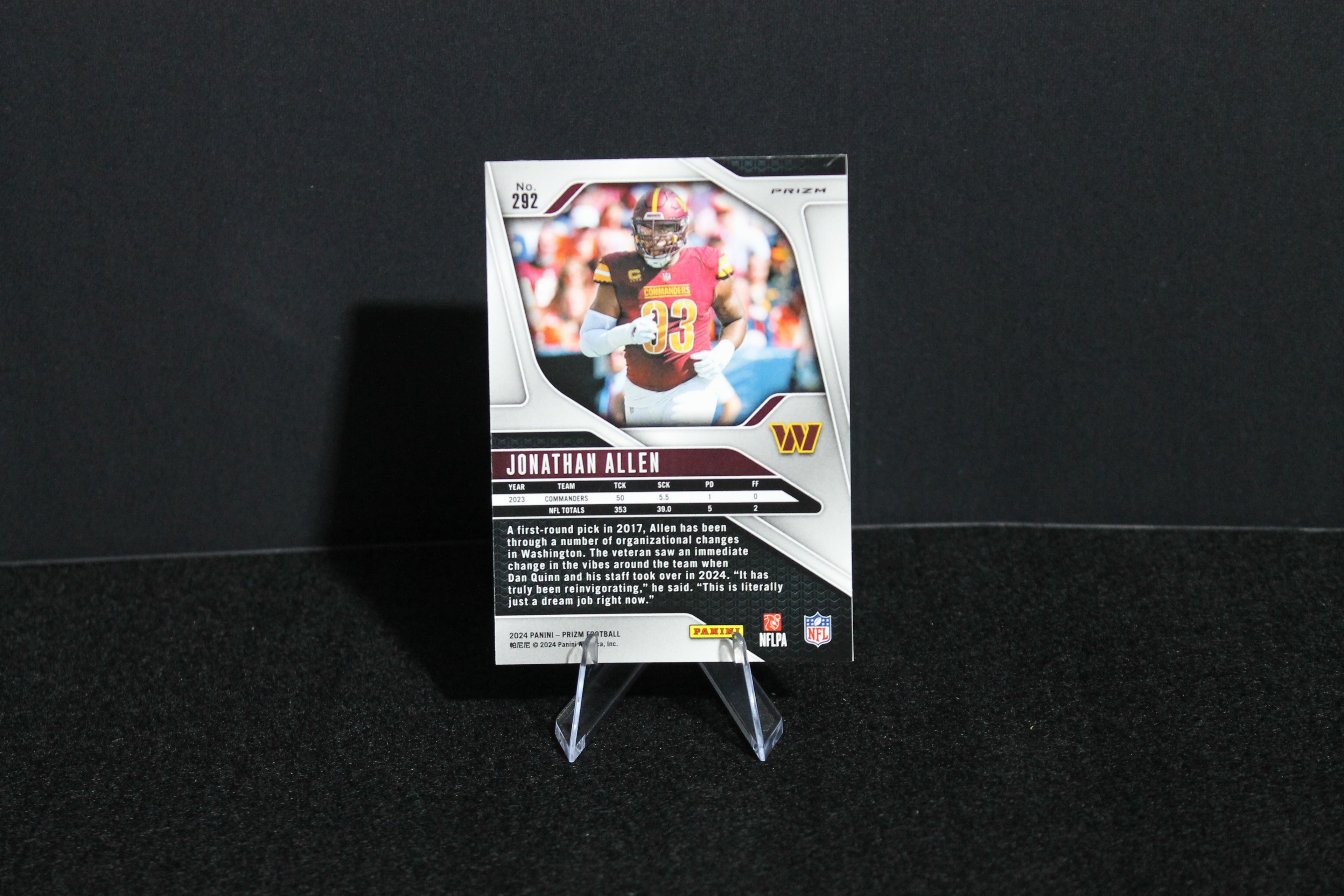 Jonathan Allen - 2024 Panini Prizm - Silver Prizm