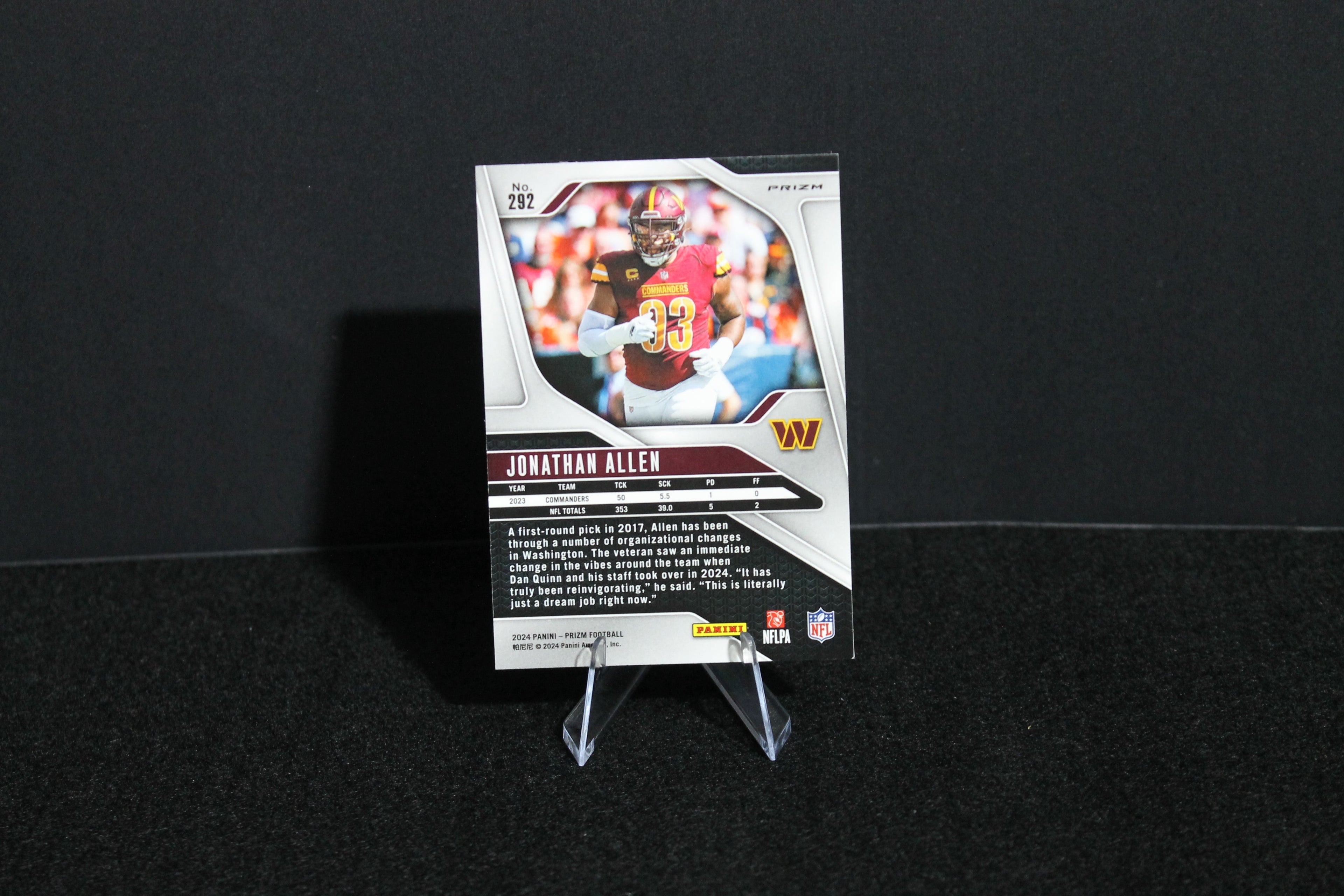 Jonathan Allen - 2024 Panini Prizm - Lazer