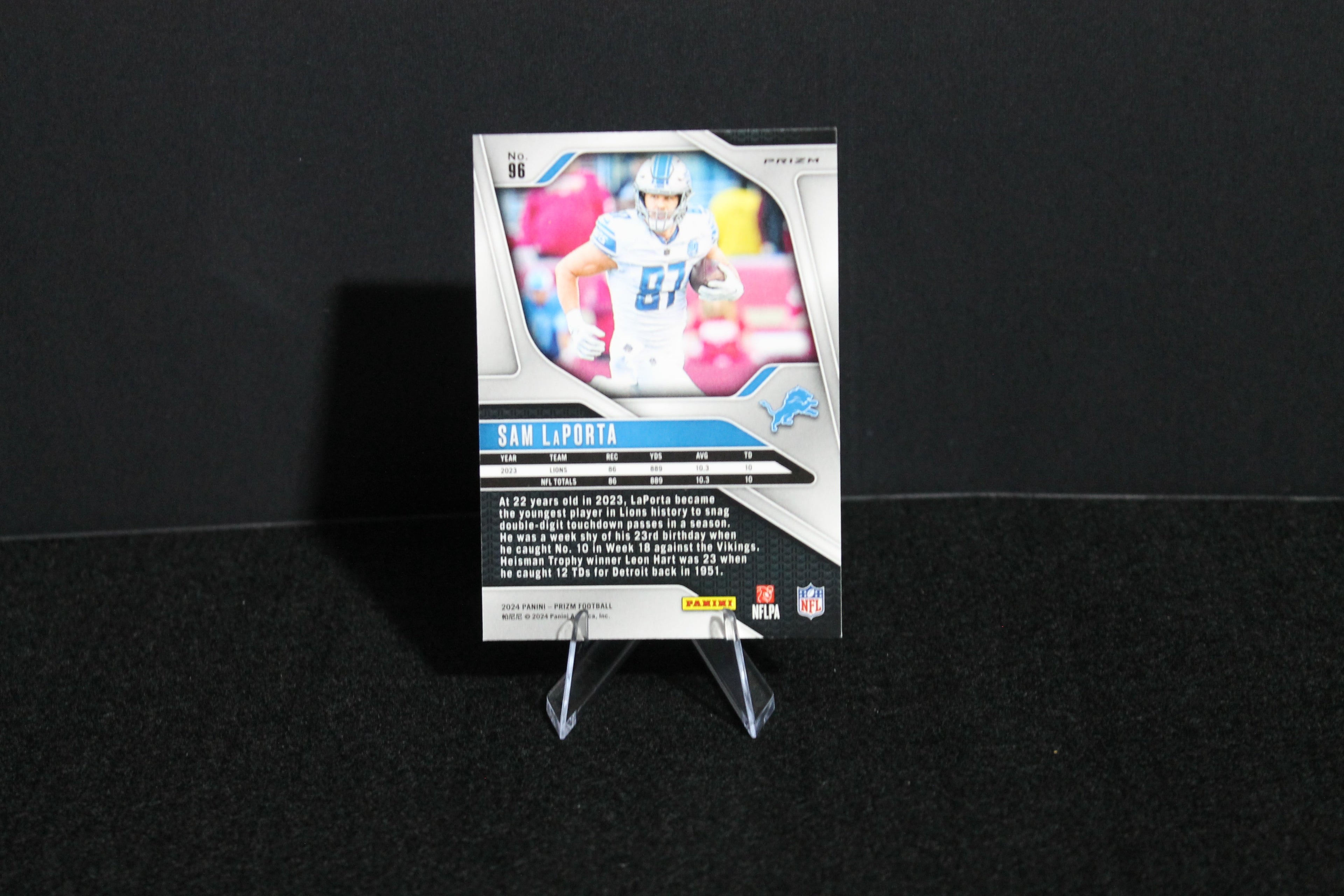 Sam LaPorta - 2024 Panini Prizm - Green Wave Prizm