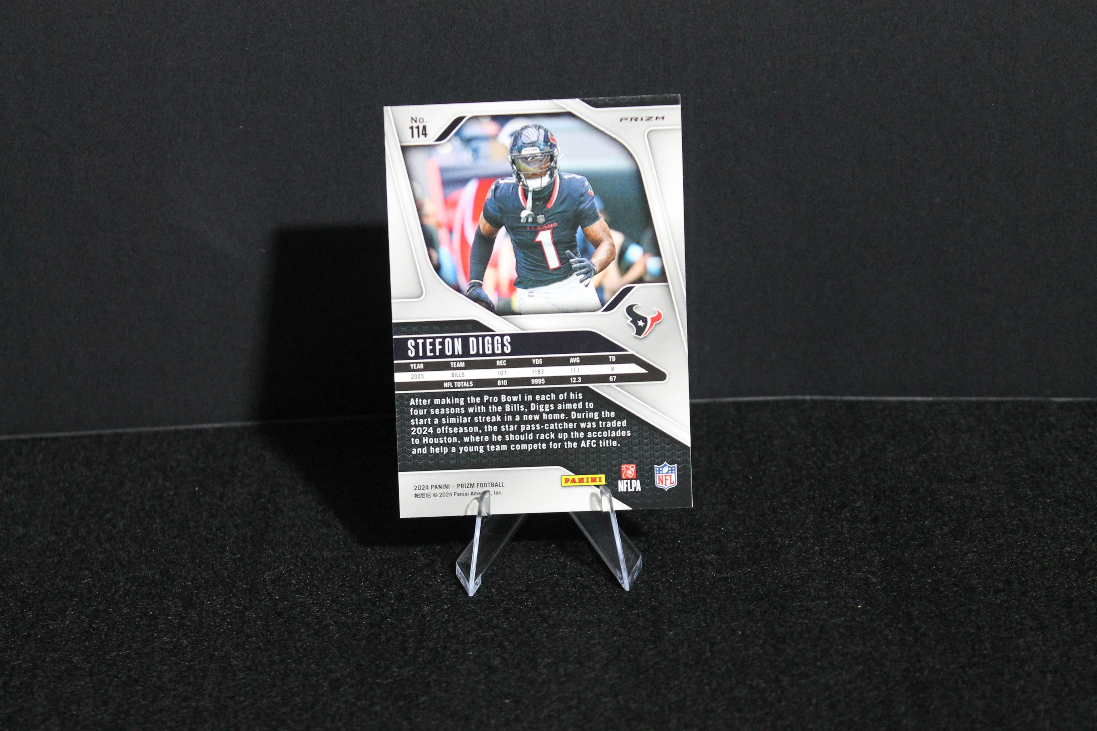 Stefon Diggs - 2024 Panini Prizm - Orange Ice