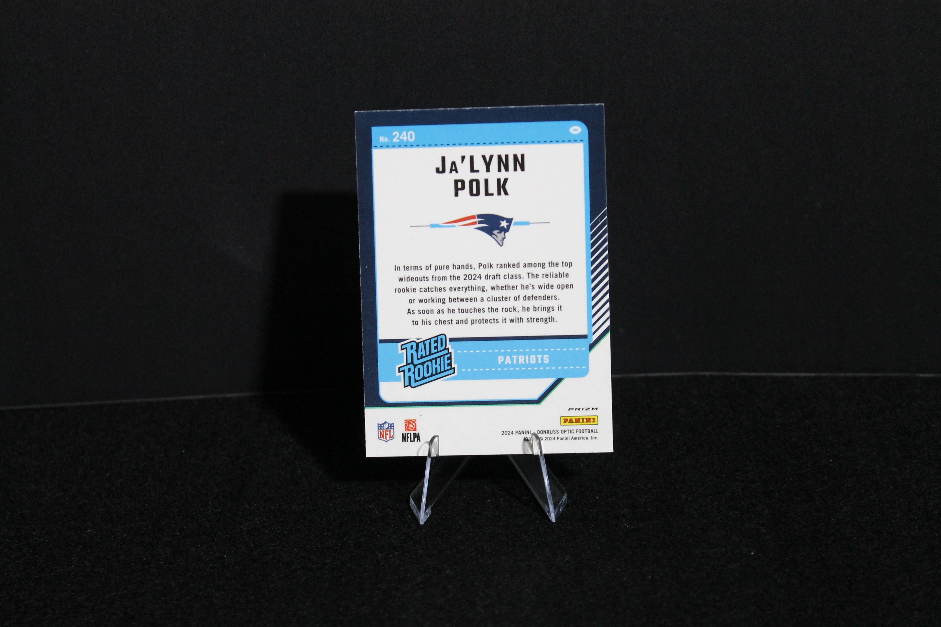 Ja'Lynn Polk - 2024 Donruss Optic - Blue Hyper - Rated Rookie