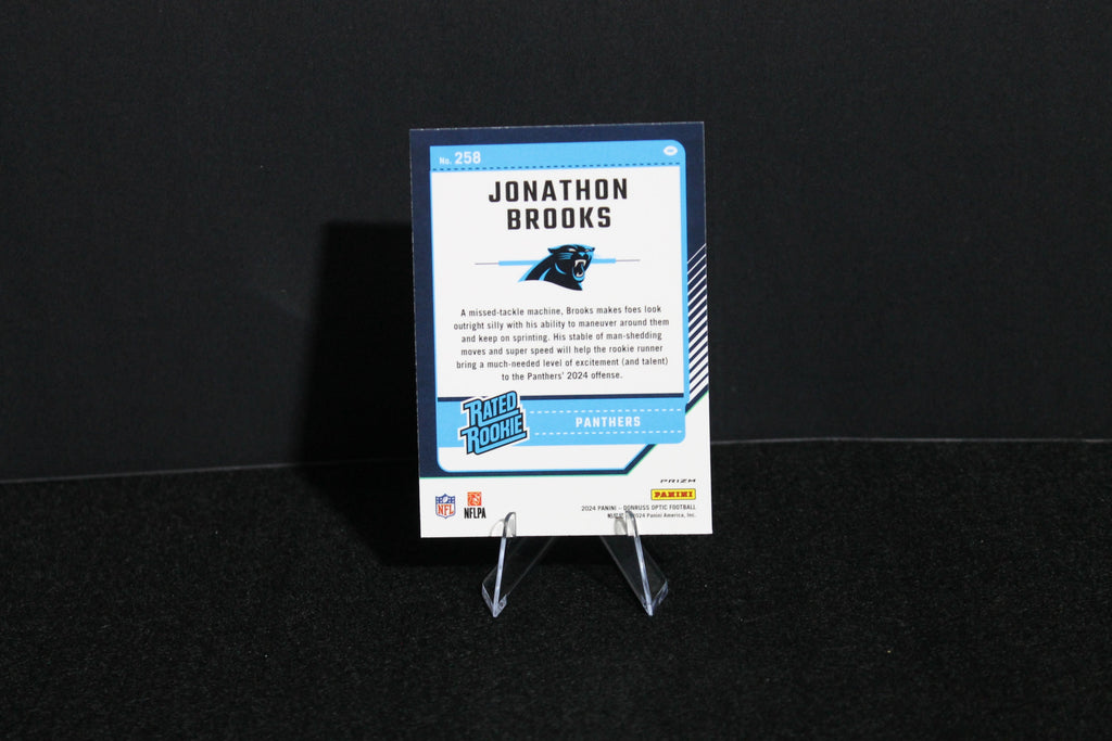 Jonathan Brooks - 2024 Donruss Optic - Blue Hyper - Rated Rookie