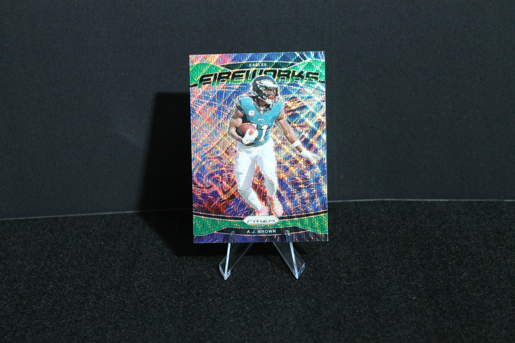 A.J. Brown - 2024 Panini Prizm - Green Wave Fireworks
