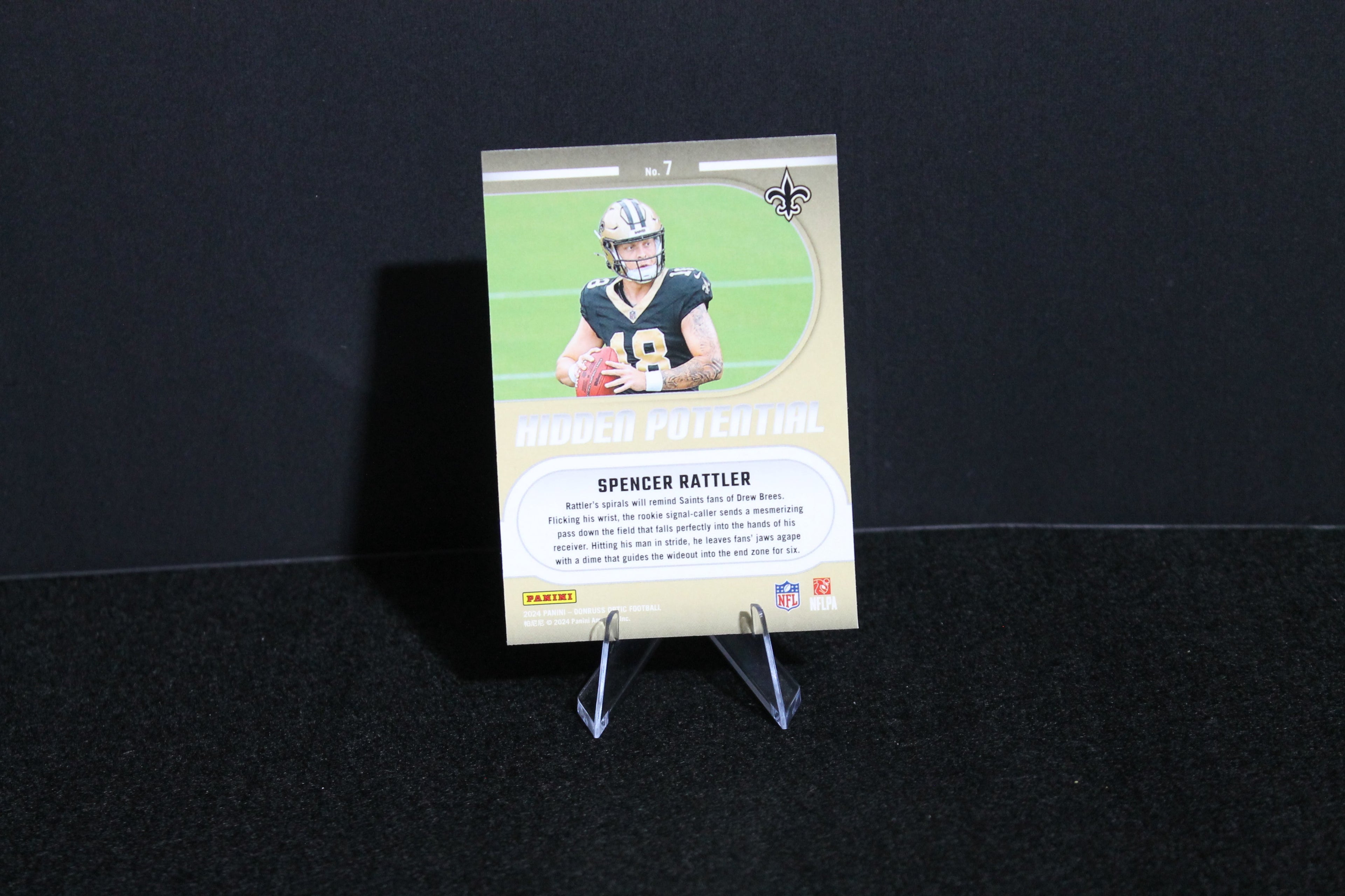 Spencer Rattler - 2024 Donruss Optic - Hidden Potential -  Rookie