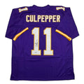 Autographed/Signed Daunte Culpepper Minnesota Purple Football Jersey Beckett BAS COA