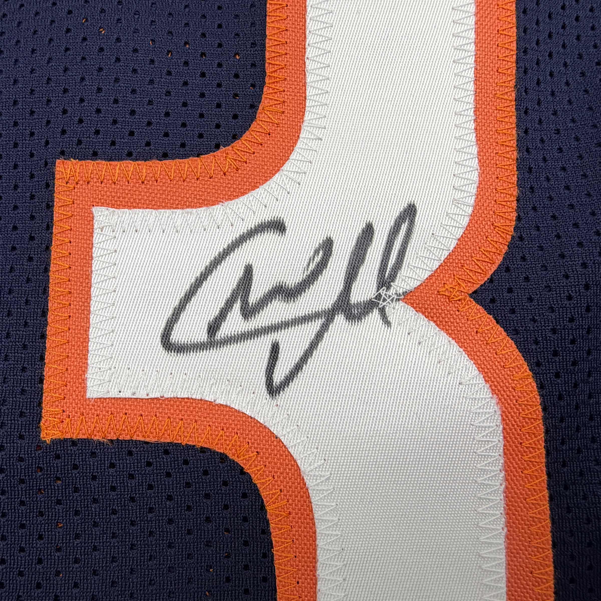 Autographed/Signed Charles Tillman Peanut Chicago Blue Football Jersey Beckett BAS COA