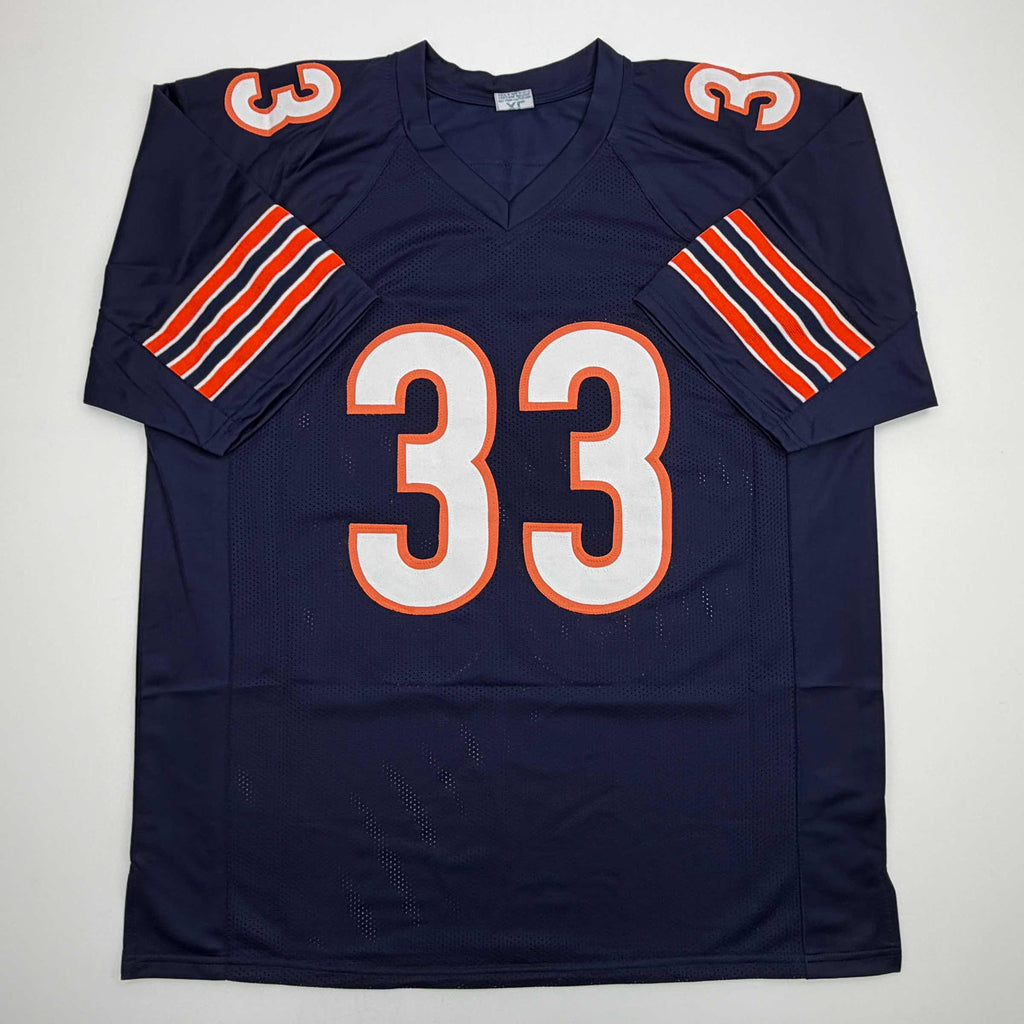 Autographed/Signed Charles Tillman Peanut Chicago Blue Football Jersey Beckett BAS COA