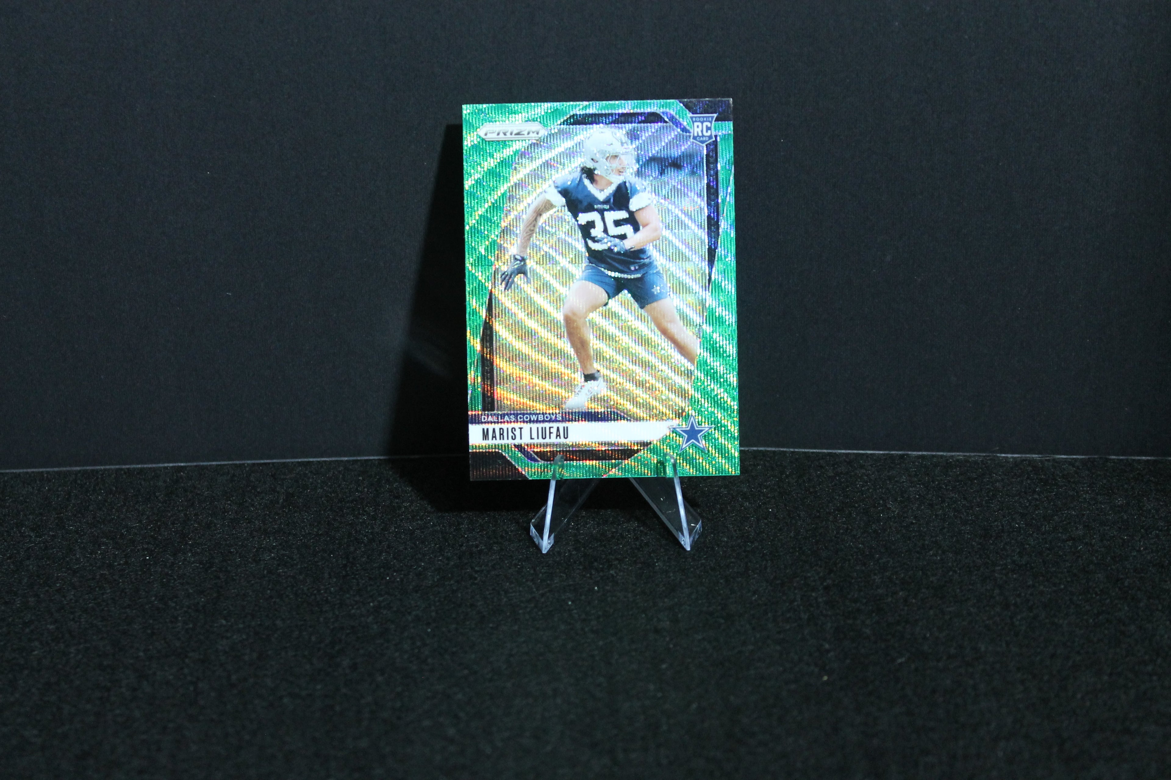 Marist Liufau - 2024 Panini Prizm - Green Wave - Rookie