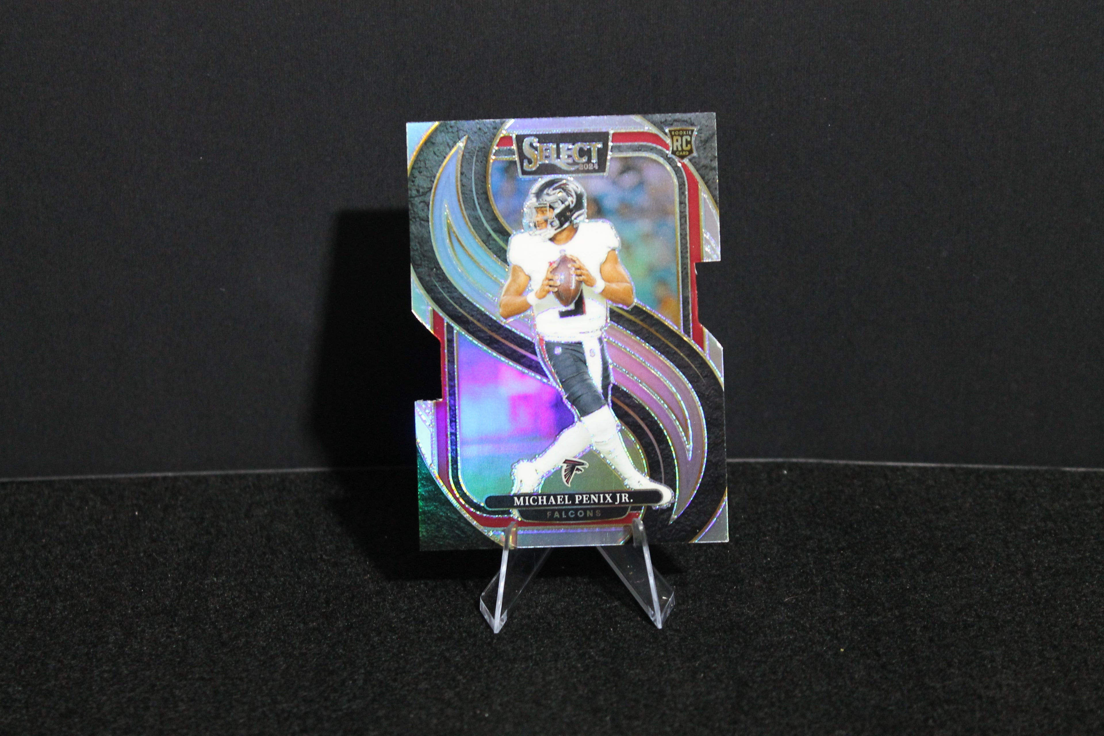 Michael Penix Jr. - 2024 Select Football - Silver Die Cut - Premier Level - Rookie