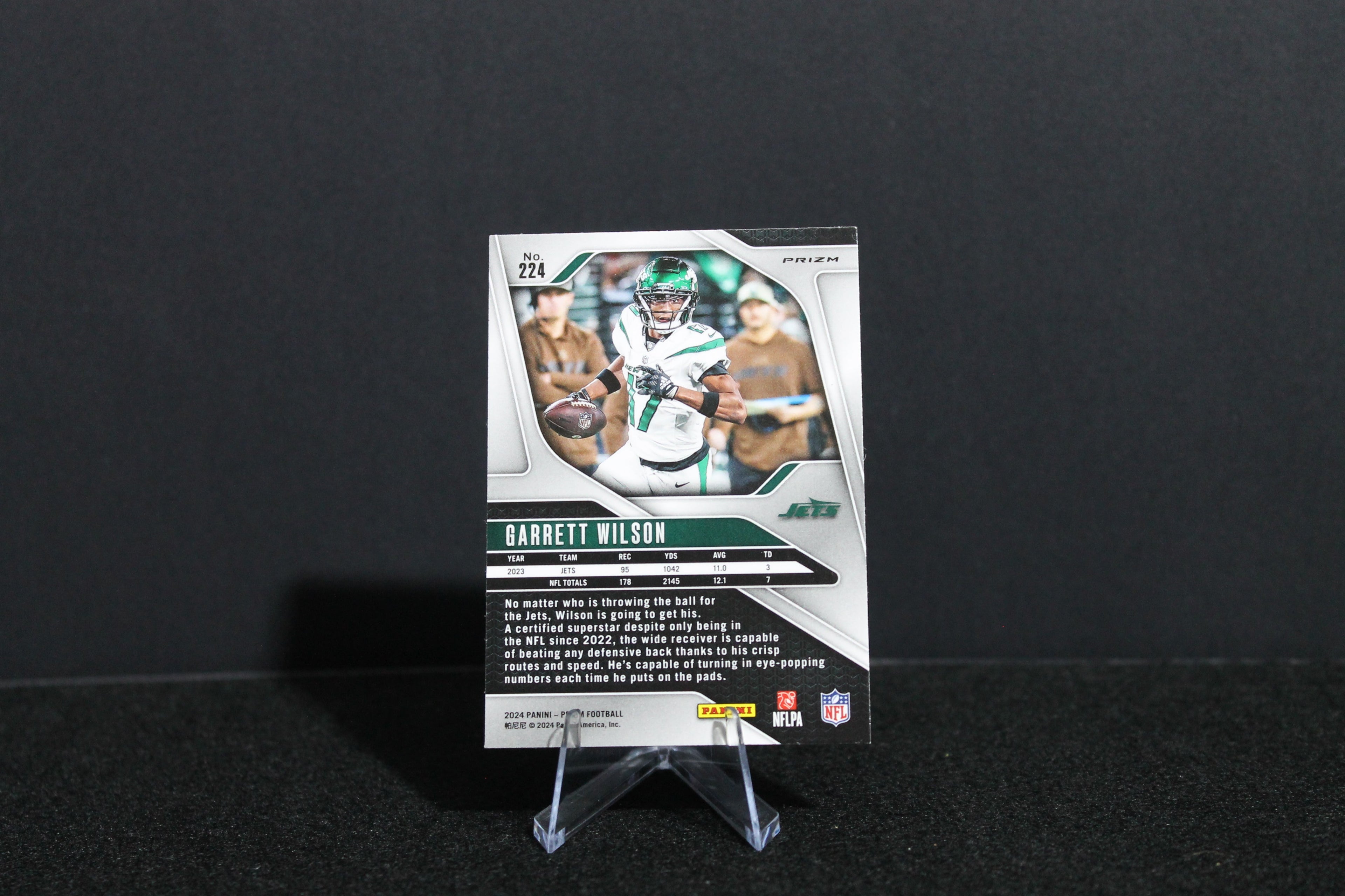 Garrett Wilson - 2024 Panini Prizm - Black & White Checker - SSP