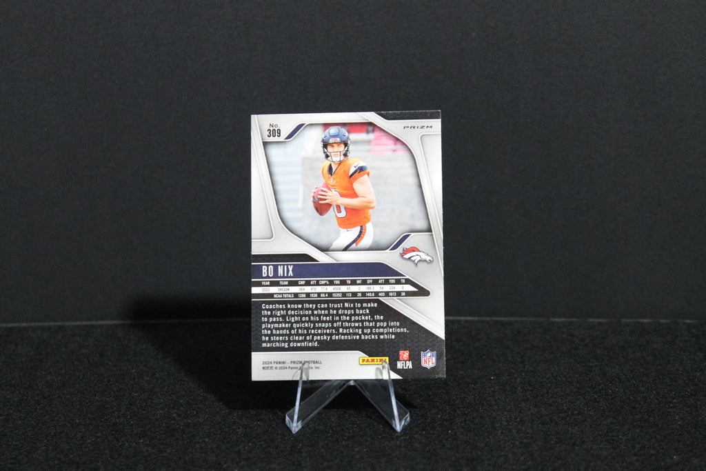 Bo Nix - 2024 Panini Prizm - Lazer - Rookie