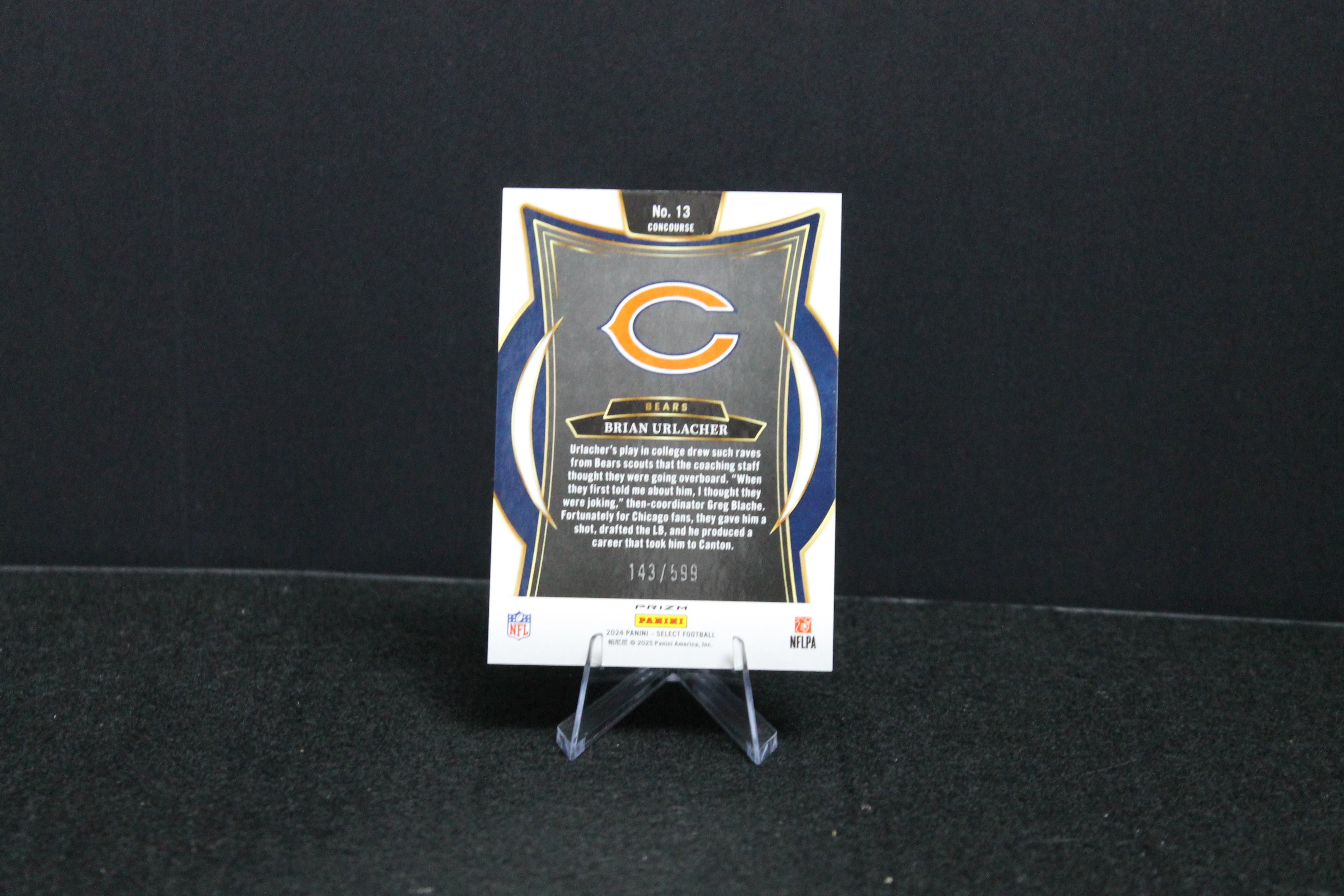 Brian Urlacher - 2024 Select Football - Green Shock /599 - Concourse