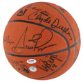 1992 Dream Team (12) Jordan, Johnson, Bird, Barkley Signed Basketball BAS COA