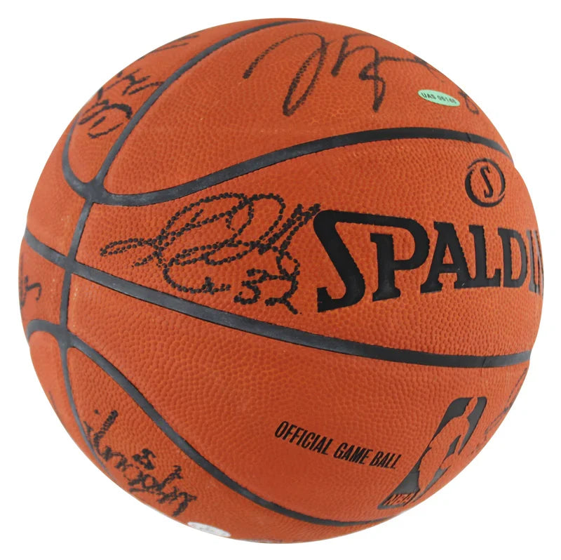 1992 Dream Team (12) Jordan, Johnson, Bird, Barkley Signed Basketball BAS COA