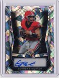 2025 Leaf Metal Gunner Stockton #MAGS1 Silver Ice Auto /49 Georgia Bulldogs Rookie RC Football Card