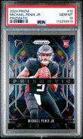 Graded 2024 Panini Prizm Michael Penix Jr #10 Prizmatic Rookie RC Football Card PSA 10 Gem Mint