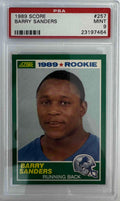 Graded 1989 Score Barry Sanders #257 Rookie RC Football Card PSA 9 Mint