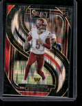 Jayden Daniels - 2024 Select Football - Red / Black Shock - Premier Level - Rookie