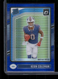 Keon Coleman - 2024 Donruss Optic - Blue Hyper - Rated Rookie