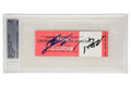 Tom Brady & Lionel Messi Signed 2015 Super Bowl XLIX Game Ticket - BGS 6 AUTO 10
