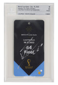 Lionel Messi Signed 2022 World Cup Final Championship Match Suite Ticket – BGS 7