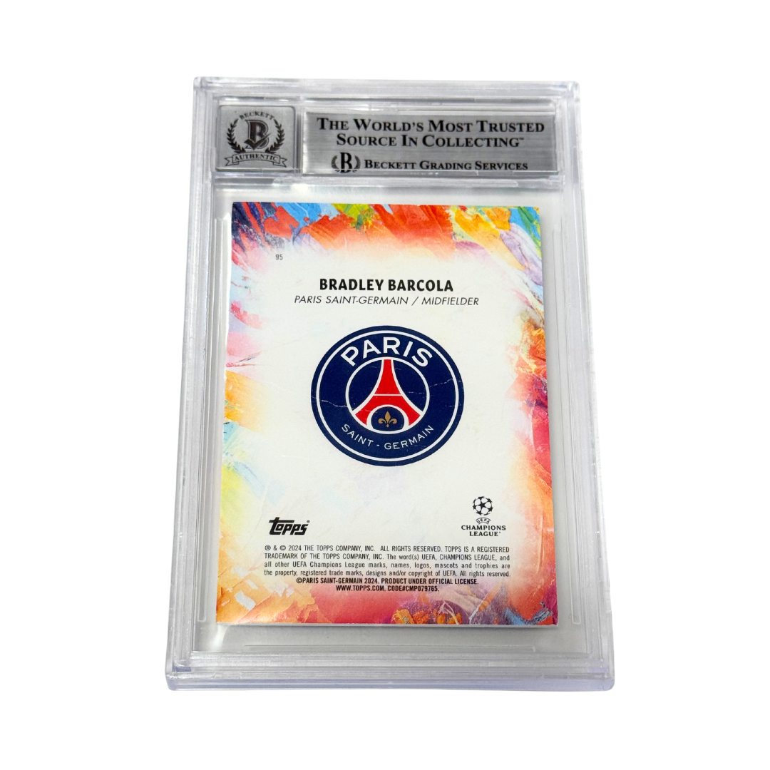 Bradley Barcola Signed 2023-24 Topps Inception UCC #95 Rookie – BGS 10 Autograph