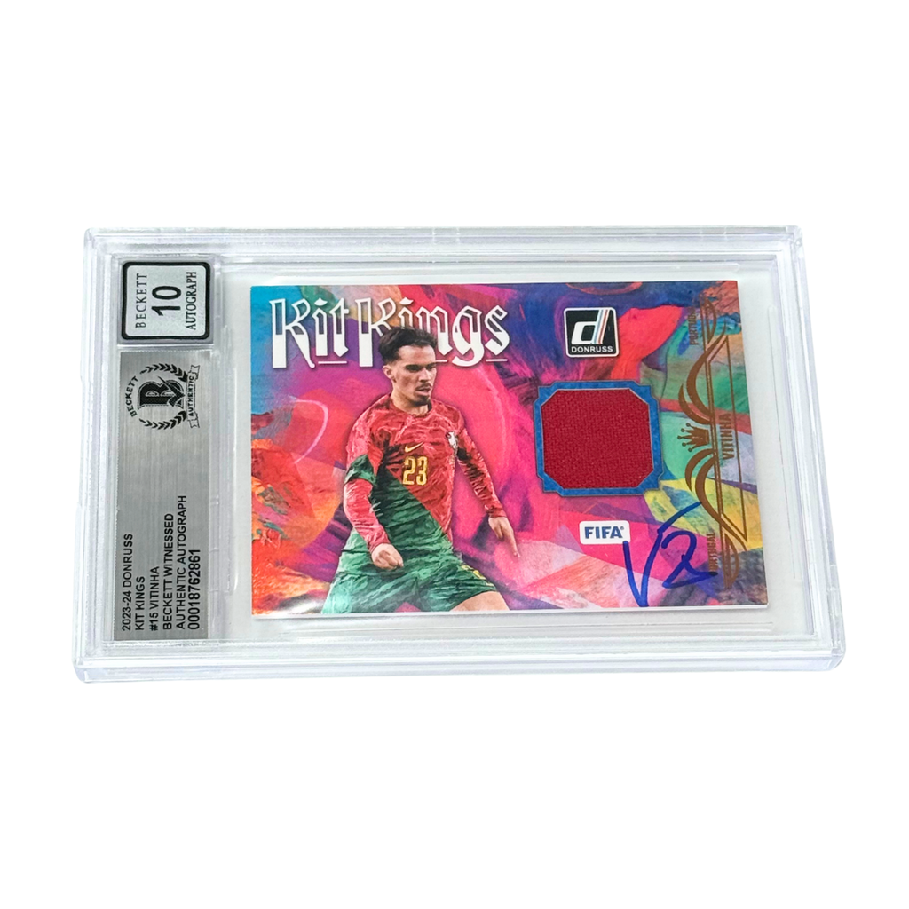 Vitinha Signed 2023-24 Panini Donruss Kit Kings #15 – BGS 10 Autograph