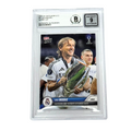 Luka Modric Signed 2024-25 Topps Now UCC Super Cup Club Record – BGS 9