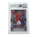 Enzo Fernandez Signed 2022-23 Topps Museum UCL #13 Rookie - Beckett Witness