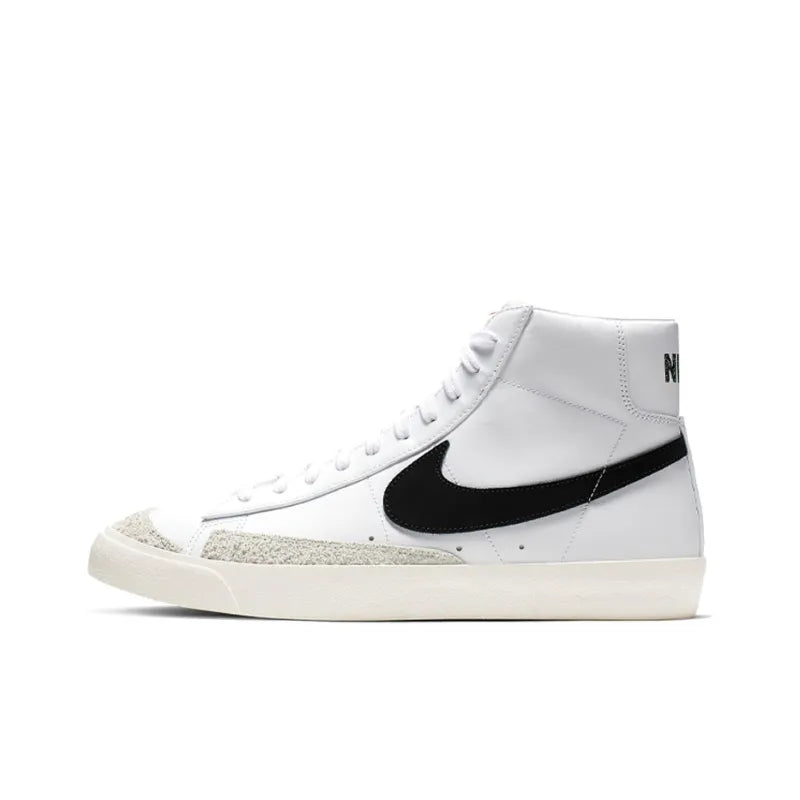Nike Blazer Mid '77 Vintage White Black Sneakers - Classic Style