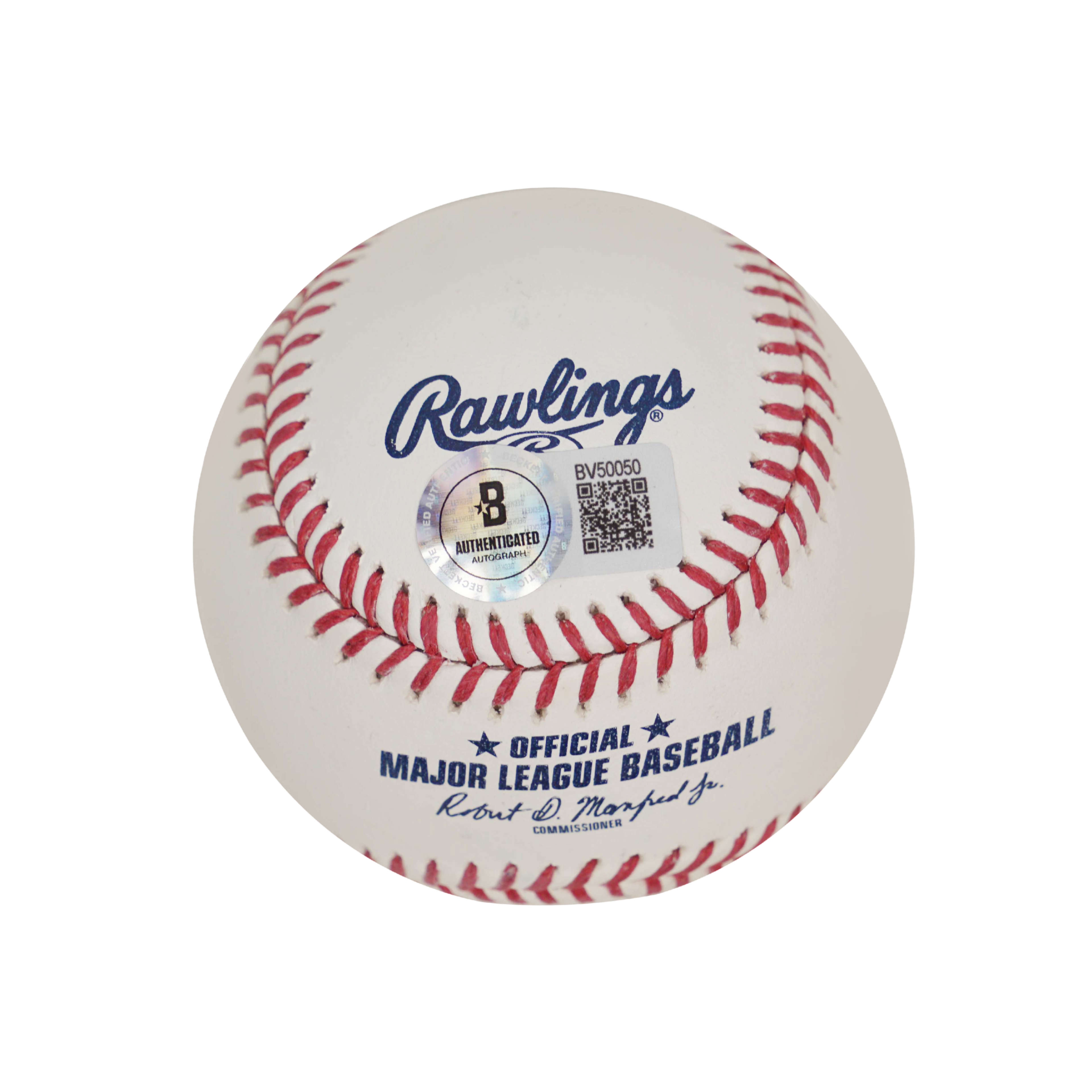 Ronaldo Nazario Signed Rawlings Major League Baseball with Beckett COA