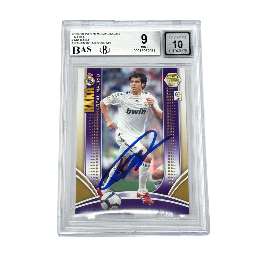 Kaka Signed 2009-10 Panini Megacracks La Liga #140 – BGS 9 AUTO 10