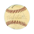Babe Ruth Autographed Official Spalding League Special Baseball New York Yankees Also Signed By Frank Frisch & Dazzy Vance PSA/DNA