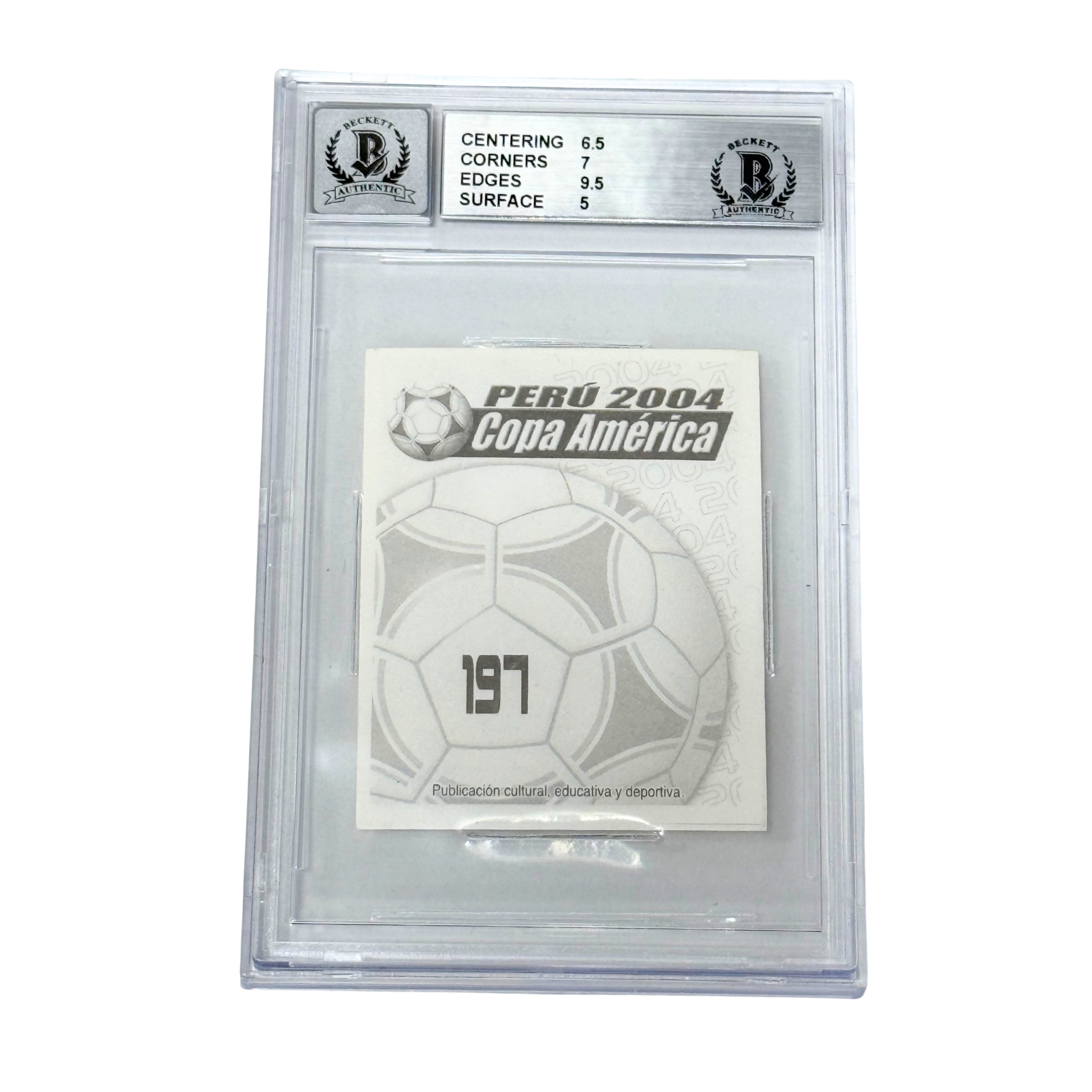 Ronaldo Nazario Signed 2004 Navarrette Copa America Peru #197 – BGS 6 AUTO 10