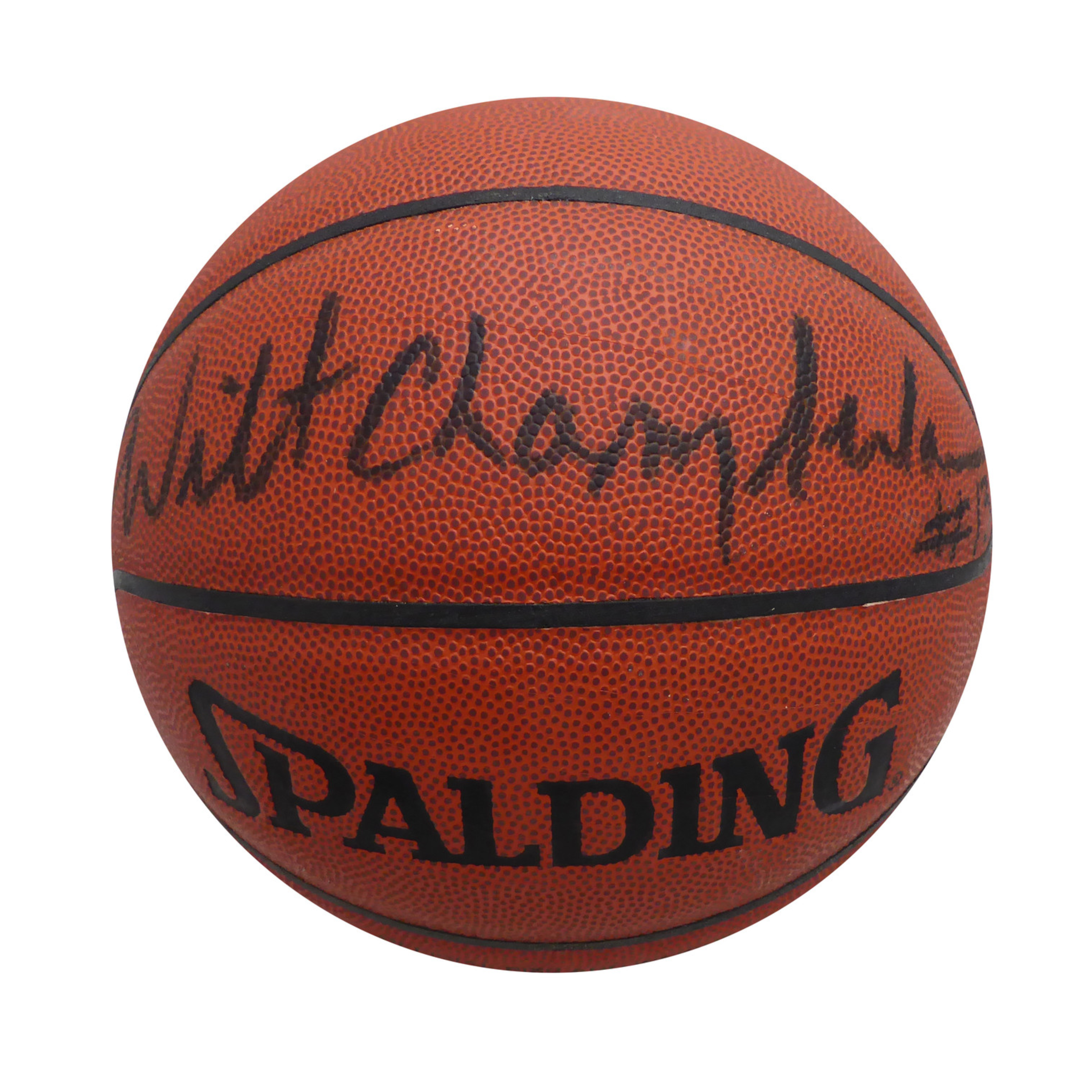 Wilt Chamberlain Autographed Official Spalding Basketball Los Angeles Lakers Beckett BAS