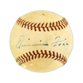Jimmie Foxx Autographed Official AL Baseball Philadelphia A's (Single Signed) PSA/DNA & Beckett BAS