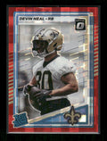 Devin Neal - 2025 Donruss Football - Optic Preview Red Pandora - Rated Rookie