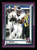 A.J. Brown - 2025 Donruss Football - Purple Press Proof