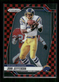 John Jefferson - 2024 Panini Prizm - Red & Black Checkerboard - SSP