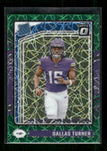 Dallas Turner - 2024 Donruss Optic - Green Velocity - Rated Rookie