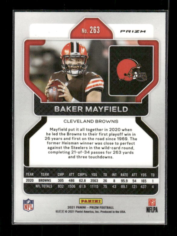 Baker Mayfield - 2021 Panini Prizm - Red White & Blue