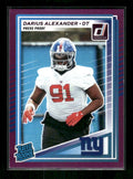 Darius Alexander - 2025 Donruss Football - Purple Press Proof - Rated Rookie