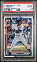 Graded 2024 Topps Bowman Draft Cam Smith #BDC67 Chrome Refractor Rookie RC Baseball Card PSA 10 Gem Mint
