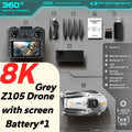 Lenovo Z105 GPS Foldable Drone 8K Dual Camera Brushless Optical Flow 4.3" Screen RC 15Mins Flight FPV Quadcopter Drone