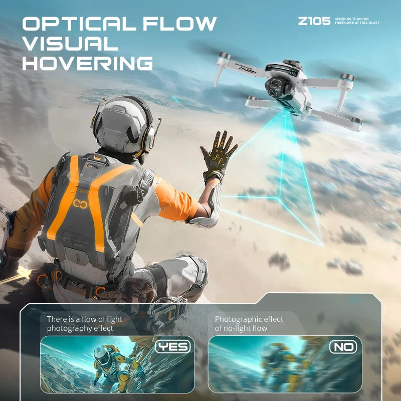 Lenovo Z105 GPS Foldable Drone 8K Dual Camera Brushless Optical Flow 4.3" Screen RC 15Mins Flight FPV Quadcopter Drone